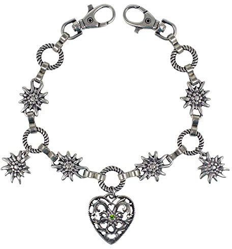 Charivari Kette mit Herz - Hellgrün