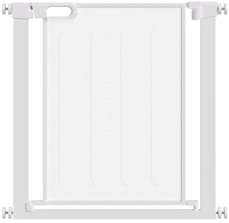 PawHut Pressure Fit Safety Gate Auto Closing Door 75-82 cm White