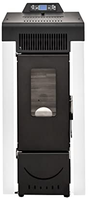 STUFE A PELLET ITALIA Niagara 9 KW WiFi - Pelletöfen Effizienz 91% Heizt 80m² Autonomie 21 Std Programmierbar WiFi-Steuerung 5 Geschwindigkeiten und Kräfte 24 Monate Garantie Weiß