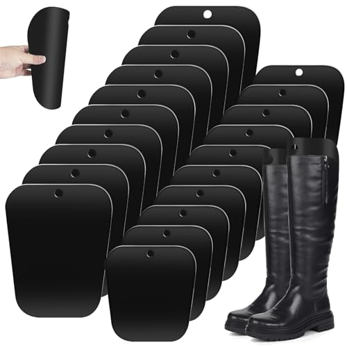 GZhaizhuan 20 Blatt Stiefelspanner, 8 Zoll/12 Zoll Stiefelformer Wiederverwendbare Kunststoff Stiefelhalter, Hohe Stiefel Unterstützung für Damen & Herren