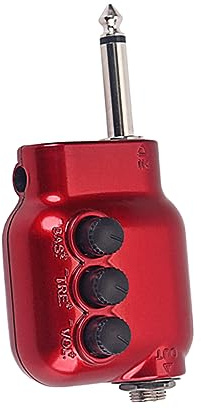 AOKWAWALIY Preamplificatore Per Chitarra Acustica Amplificatori Per Chitarra Tappo Davanti Rosso