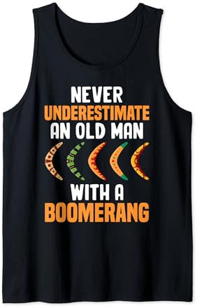 Bumerang - Unterschätzen Sie niemals einen alten Mann mit einem Bumerang Tank Top