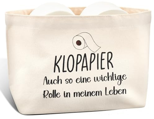 Xuniea Toilettenpapier Aufbewahrung, Aprikose, Auch So Eine Wichtige | Klopapier Aufbewahrung, Toilettenpapier Aufbewahrungsbeutel, Toilettenpapierhalter Korb, Lustig Badezimmer Klo Deko