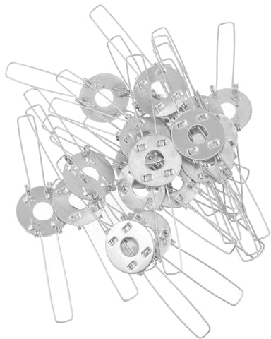 HOMSFOU Clips De Resorte Para Pantalla De Lámpara Hebillas De Fijación En Forma De Lámpara Accesorios De Iluminación Diy 20 Piezas Para Lámparas De Techo Araña Y Mesa