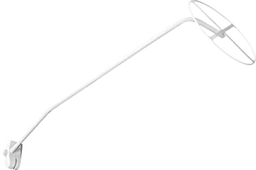 CLISPEED 1 Set staffa per zanzariera supporto regolabile per zanzariera netto letto comodino Traspirante culla rotolo lettino anello di sostegno della rete porta rete Tubo d'acciaio bianca