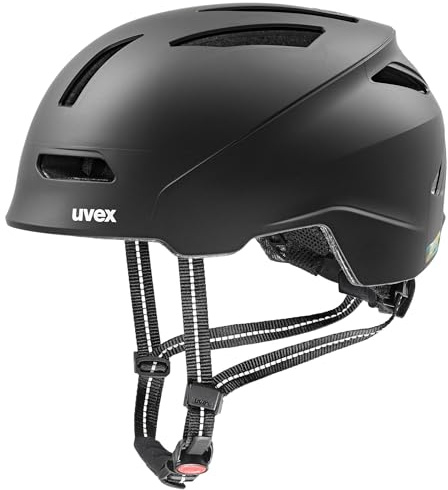 uvex urban Planet Fahrradhelm, Black matt, 54-58 cm