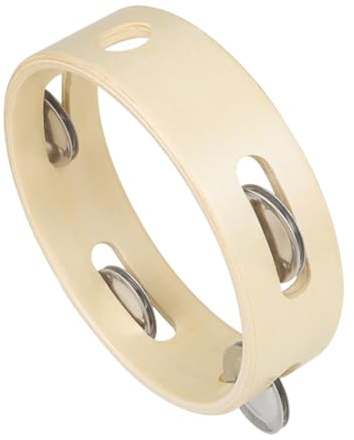 HONMEET Tambourin en Métal 15 Cm pour Garçon Et Filles, Jouet Tambour à Main Léger Et Éducatif, Instrument Musique Percussion Adapté Développement Sens du Rythme Et Activités Musicales
