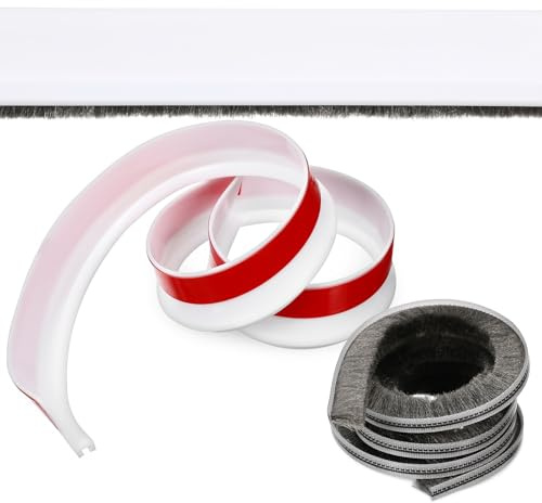 DECORNIJIA Door Sweep Adhesive Weatherproof Door Sealing Strip Wide Draft Stopper for Soundproofing Dust Protection and Windproof Window Seal