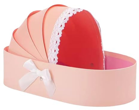 Qsvbeeqj Contenitore di imballaggio del regalo del cartone duro per il contenitore di regalo elegante essenziale delle esposizioni del fiore di celebrazione