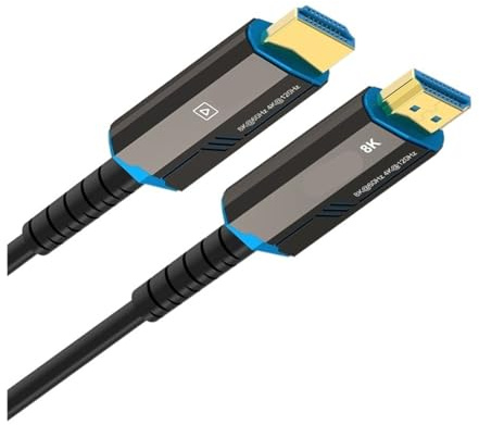 Cavo HDMI 2.1 In Fibra Ottica 8K A 60 Hz 4K A 120 Dinamico 48 Gbps For TV HD PS5 Blu-ray Velocità Computer For Connessione Dati(8K 2.1 HDMI Cable,5m)