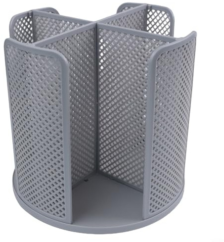 Porta bicchieri di carta girevole e coperchio con quattro scomparti per mantenere organizzate tazze di varie dimensioni per professionisti del servizio bevande (grigio)