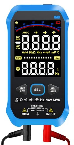 TsoLay Digital Multimeter Tester, Handheld Oscilloscope with 50 MHz Bandwidth, 250 MSa/s Sampling Rate, Color Display Detector for Home, Automotive & DIY Use
