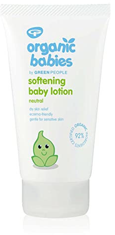 Green People Organic Babies Softening Baby Lotion 150ml | Natural & Organic Face & Body Moisturiser for Babies | Scent Free, Eczema-Friendly & Gentle on Sensitive Skin | Paraben Free, Cruelty Free
