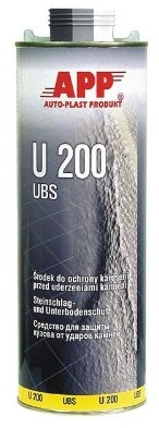 APP U200 UBS Steinschlag und Unterbodenschutz schwarz Überlackierbar 1 L 050101