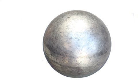 UHRIG Eisen Hohlkugel - Hohle Stahlkugel Ø 60 mm - dickwandige Metallkugel, z.B. für Zaunpfosten, Geländer, Gartentor uvm.