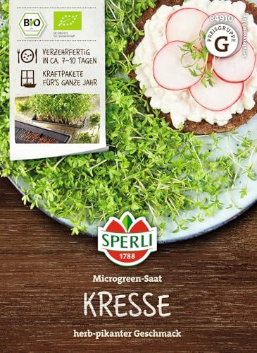 Bio Kiepenkerl Germoir pour graines de phlox brokol (mélange Aroma radies blé Graines de capucines Kresse