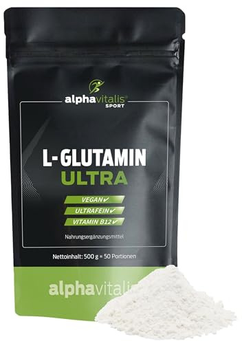 L-Glutamin Pulver 500g - 99,9% reine Aminosäure, vegan & fermentiert