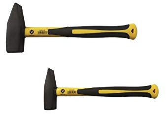 Juego de 2 martillos de cerrajero (mango de fibra de vidrio, 1000 g)