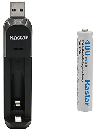 Kastar AAAA 1.2V 400mAh Battery 1 Pcs and USB Charger Replacement for MS Surface Pen Battery, Stylus Pens, Tooth Brush, Video Game Controllers, Bluetooth Headset, Monitor Battery