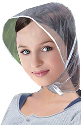 Max-Tonsen Creative Men Women Plastic Rain Visor Hat Foldable Kids Hiking Fishing Waterproof Windproof Hair Protection Bonnet Cap