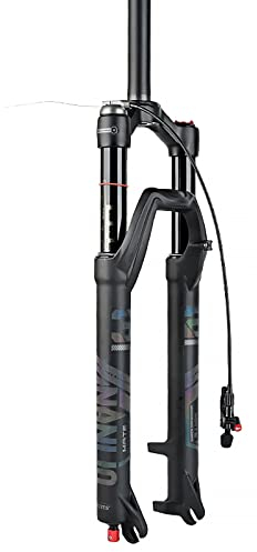 NANLIO X7 PRO MTB Luftfederung Federgabel 26/27.5/29 Zoll | 120 mm Federweg | Öl-Luft Dämpfung | Zugstufe Verstellbar | Gerade & Konisch Steuerrohr (29Straight-Remote)