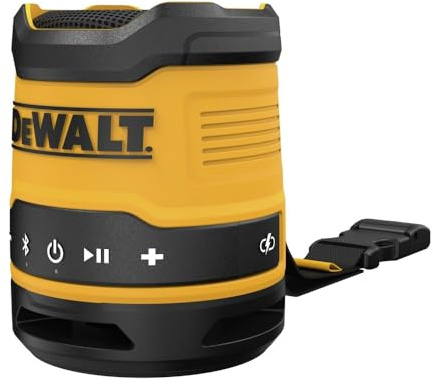 DEWALT Bluetooth Speaker, USB-C Rechargeable, Jobsite (DCR008)