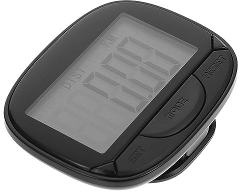 Sosoport Podomètre Portable Marche avec Clip Léger en Abs, Capteur Numérique Précis, pour Seniors et Garçon et Filles Pendant l'exercice Couleur Aléatoire