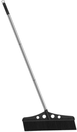 FRCOLOR Outdoor Sweeping Broom with Extra Large Brush Push Lawn Sweeper for Concrete and Rough Floors