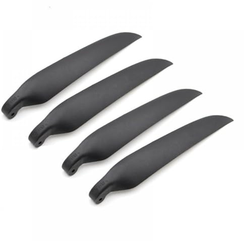 HY 4PCS Black Folding Propeller Set Compatible With Electric Model Gliders Compatible With RC Airplane Parts Diameter 7-11inch(2 PAIRS 6.5X4)