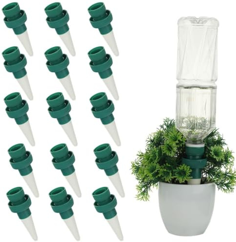 15 Pcs Self-Watering Spikes, Automatic Plant Watering System With Bottle Adapters, Ideal For Indoor And Outdoor Use, Convenient And Efficient Moisture Control