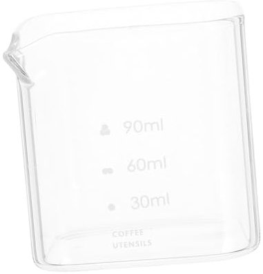 Ciieeo Bicchiere Per Espresso e Misurino Con Beccuccio Tazza Multifunzionale Per Latte e Misurazione Design e Facile Da Per Ogni Cucina