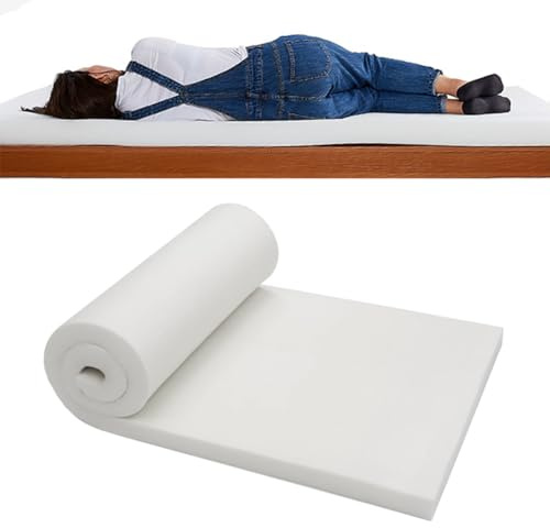 Topper per materasso in schiuma ad alta densità, per letto singolo, matrimoniale, king size, camper, morbido, 3-80 x 190 cm