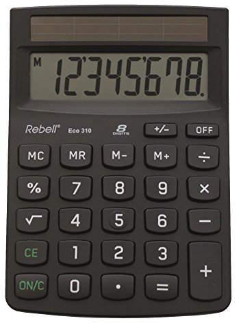 Rebell RE-ECO310 - Tischrechner, schwarz