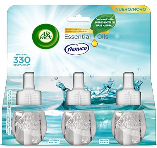 Air Wick Ambientador Eléctrico Fragancia Nenuco, 3 Recambios, 1 unidad
