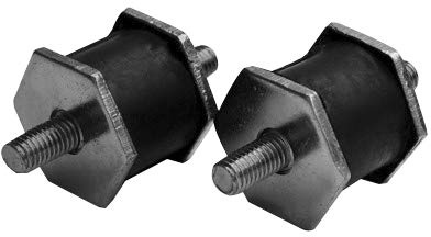RS PRO 26.4 mm Naturgummi Sechskant Gummipuffer, Sechskant M8 22 kg, Ø 31.8 mm x 26.4 mm, Shore A55 / bis 22 kg, Packung a 4 Stück