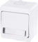 Pulsante campanello, targhetta per nome IP54, All-in-One, serie G1, bianco puro