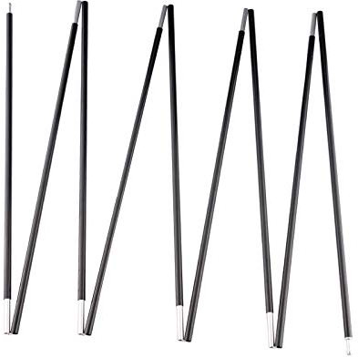 BRILLIANCE4U Pre-Assembled Aluminum Tent Pole 12ft 1.4in 8.5mm, Lightweight Tent Poles Replacement, 7001 T6 Heated Aluminum Alloy, Outer Dia. 0.33 2 Poles Pack