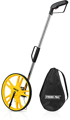 STREND PRO Entfernungstrecken Messrad 0-9999 meter | Messrad Meterzähler zur genauen Messung von Linien, Flächen, Messgerät Entfernung, Messwerkzeug…