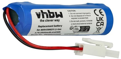 vhbw Akku kompatibel mit Vileda Quick & Clean | VI409842 Staubsauger Schwarz (2600 mAh, 3,7 V, Li-Ion)