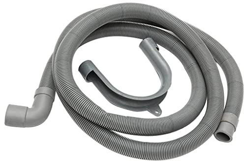 predolo Universeller Flexibler Winkel Ablaufschlauch mit Winkel für Waschmaschine, 2,5 m