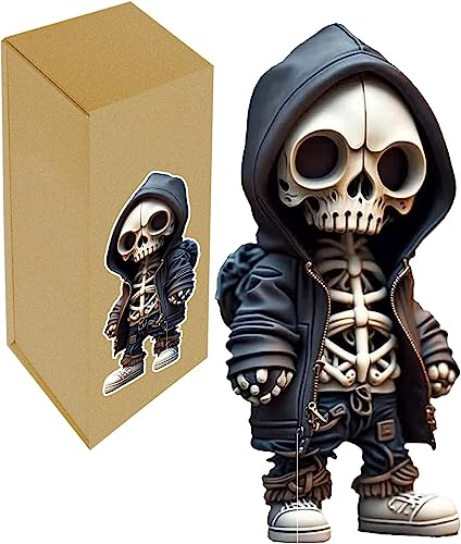 Byffoer skelettfiguren klein gothic deko für Schreibtisch und Sammelstatue