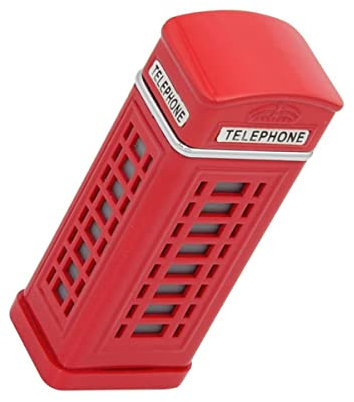 NTIYOU Cendriers Creative Téléphone Cabine en Forme De Cendrier Mini Cendrier De Poche avec Couvercles Bar Restaurant Cendres Table Porte-Cigarette Décoration Aspirateur de Fumée