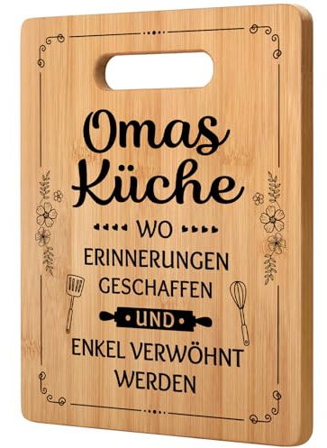 Oma Geschenk, Geschenke für Oma, Bambus Schneidebrett | Oma Geschenk Geburtstag, Küchengeschenke für Oma, Beste Großmutter Weihnachtsgeschenke, Muttertagsgeschenk
