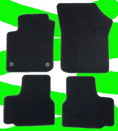 AUTOTEPPICH-STYLERS Q100+ Fußmatten Set passend für VW UP Seat MII Skoda Citigo Passform Autoteppiche Matten