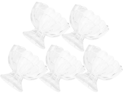 OUNONA 5stücke Teiliges Lotusförmiges Glas Dessertschalen Bpa-frei Lebensmittelecht Hitzebeständig Vielseitig Für Eiscreme Pudding Saft Und Snacks Im Restaurant Und Zuhause
