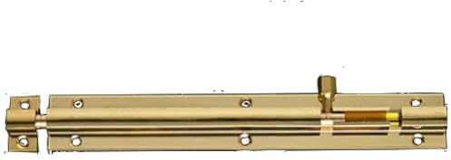 1 perno de puerta, pernos de cobre puro antiguo, cerradura deslizante de barril, perno de torre resistente, pestillo deslizante de puerta, perno de barril, con tornillos