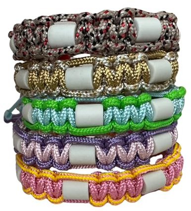 EM-Keramik Hundehalsband – 33 Farben, Zahn, Handmade in Germany, personalisierbar mit Namen & Pfötchen, Paracord Typ 2, leichte Verschlussarten, für kleine Hunde