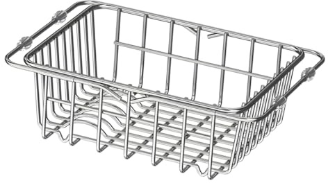 Scolapiatti in Acciaio Inossidabile Espandibile con Posate e Scolapiatti da Lavello Organizer Multifunzionale per Asciugatura e Sgocciolamento Design e Antiruggine