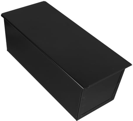 SAFIGLE Loaf Pan Nero con Coperchio, Metallo Antiaderente per Cottura Pane | Stampo per Pancarre, Teglia con Coperchio per Pane, Uso Cucina, Facile da Lavare
