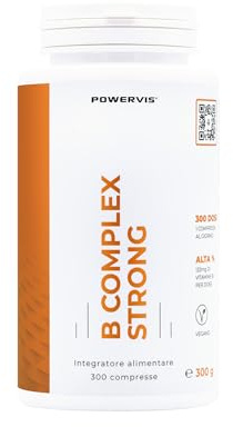 Vitamina B Complex 300 compresse - Alto dosaggio - 1 compressa al giorno (10 mesi di scorta) - Vitamina B1, B2, B3, B5, B6, B8, B9, B12